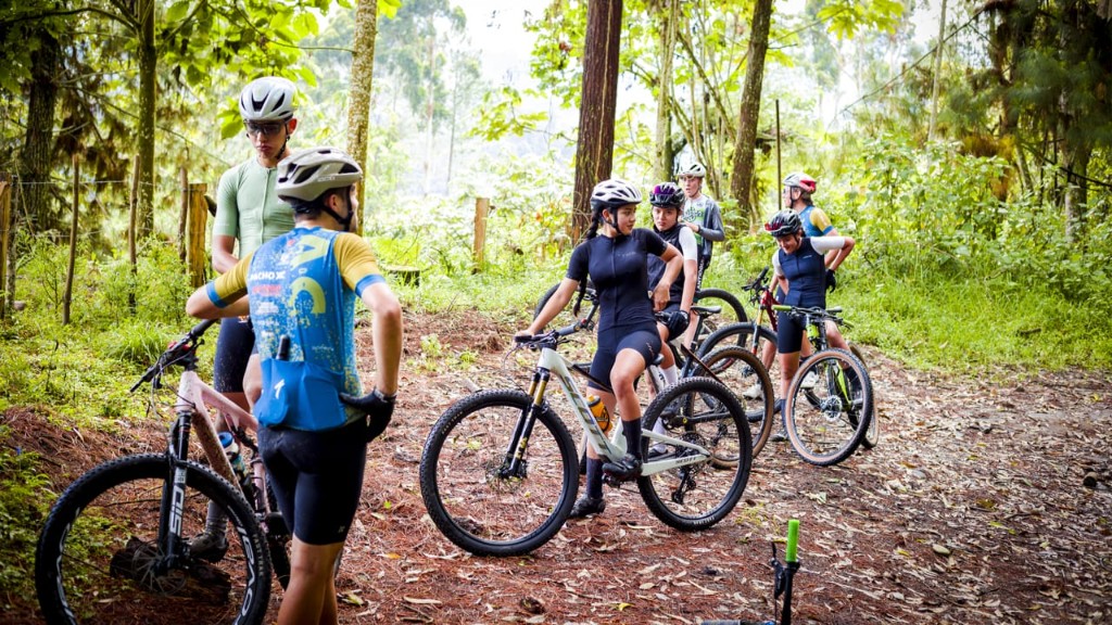 Grupo de entrenamiento en trail